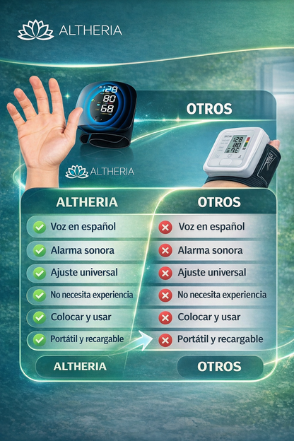 Medidor Tensión Arterial  de muñeca Con VOZ ESPAÑOL